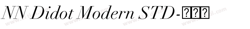 NN Didot Modern STD字体转换 NN Didot Modern STD字体转换